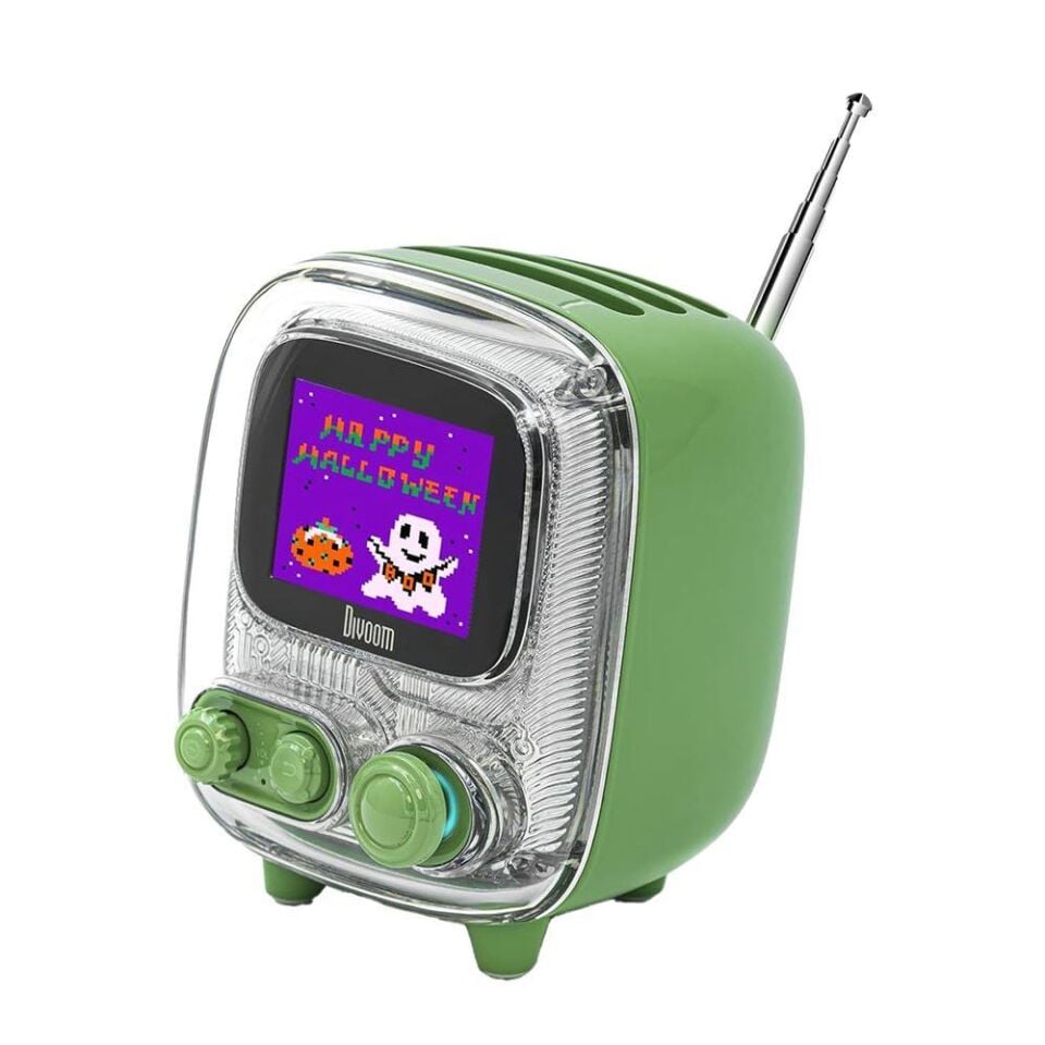 Divoom Tiivoo-2 Fm Radyolu Mini Bluetooth Hoparlör Yeşil