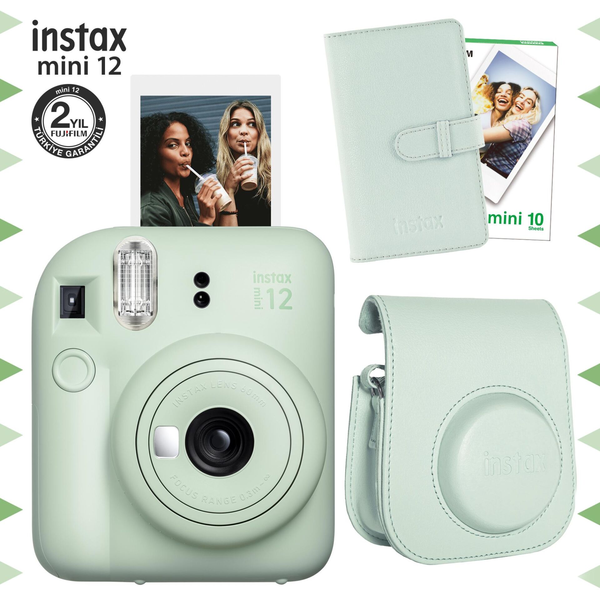 İnstax Mini 12 Bundle Box Yeşil