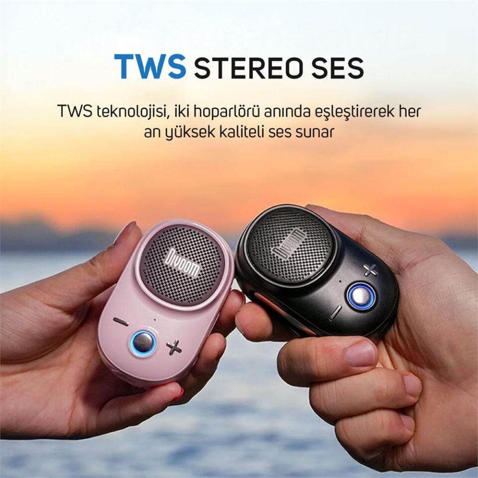 Divoom Itour-S Mini Bluetooth Hoparlör Siyah