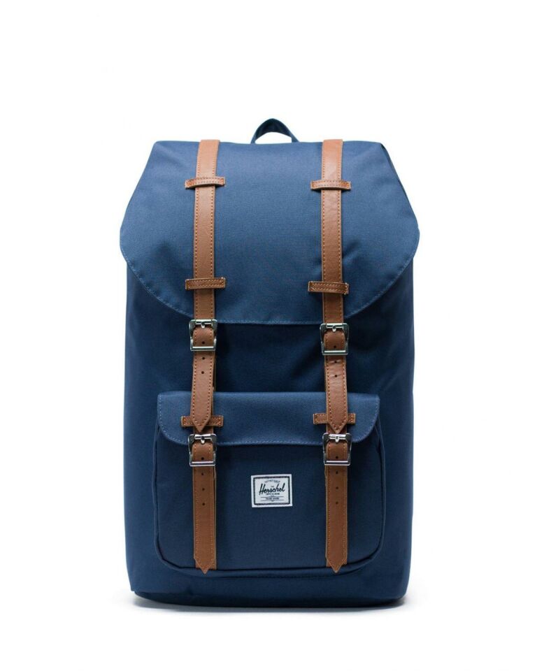 Herschel Little America Navy/Tan Synthetic Leather