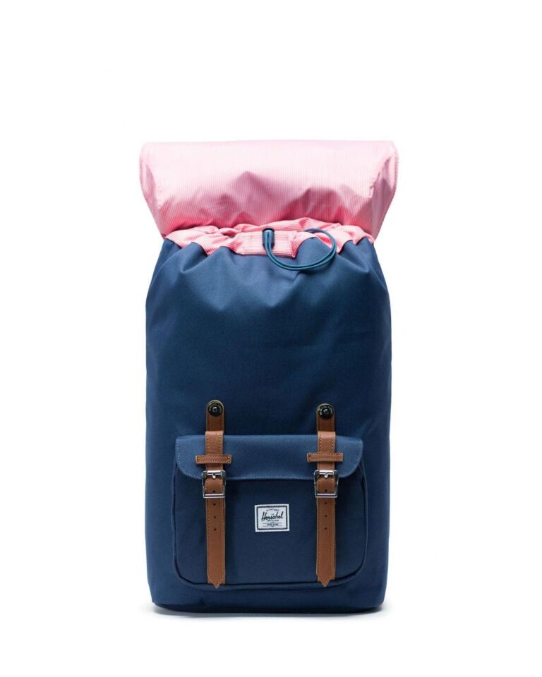 Herschel Little America Navy/Tan Synthetic Leather