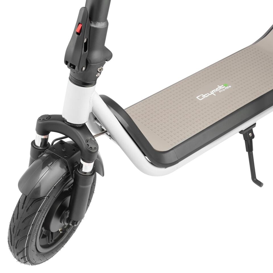 Citymate Pro Alfa 500 Watt Elektrikli Scooter Çift Amortisörlü Beyaz