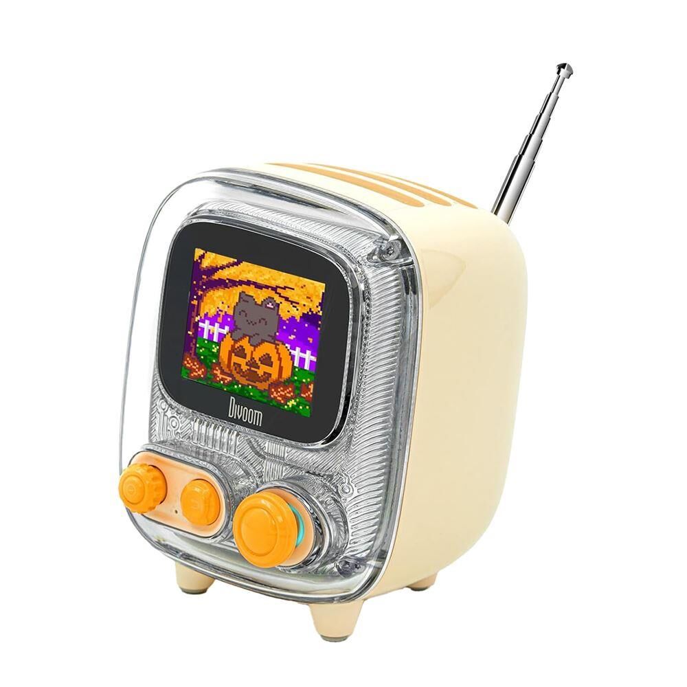Divoom Tiivoo-2 Fm Radyolu Mini Bluetooth Hoparlör Beyaz