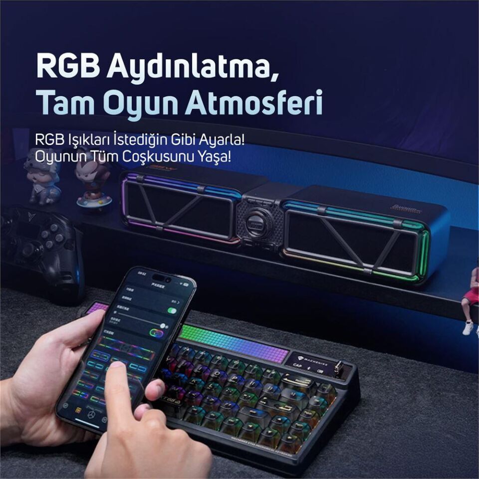 Divoom D-base 30W Masaüstü Bluetooth Gaming Hoparlör Pembe