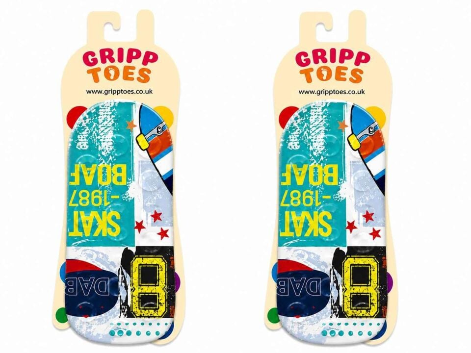 GrippToes Kaymaz Damla Tabanlı Deniz&Havuz Çorabı  U1 Çok Renkli