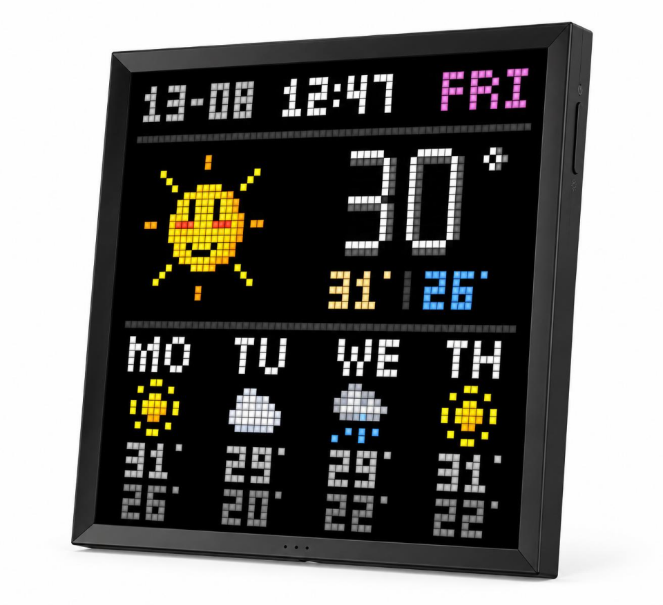 Divoom Pixoo 64 II Large Pixel Art Ekran Siyah