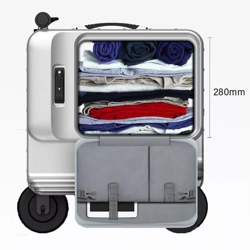 AirWheel SE3T  Elektrikli Binilebilir Schooter Valiz Siyah