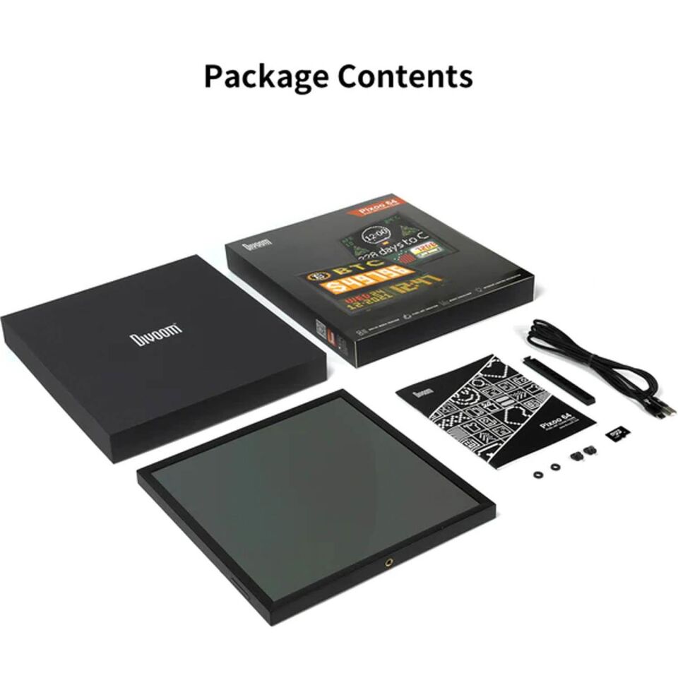 Divoom Pixoo App Kontrollü Wifi Animasyonlu Gaming 64X64 Piksel Led Resim Çerçevesi