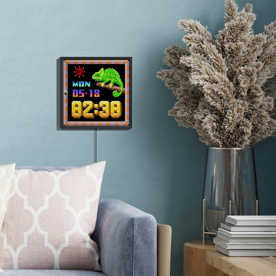 Divoom Pixoo App Kontrollü Wifi Animasyonlu Gaming 64X64 Piksel Led Resim Çerçevesi