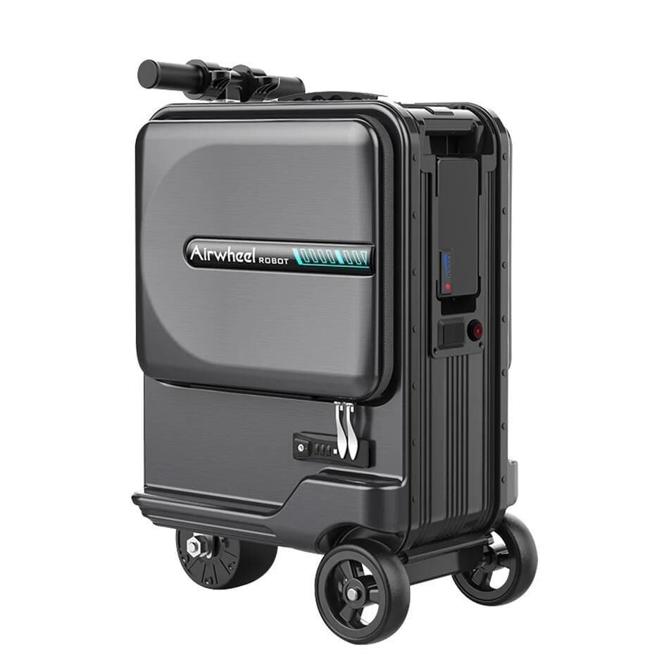 Airwheel SE3 Minit Elektirikli Binilebilir Schooter Valiz Siyah