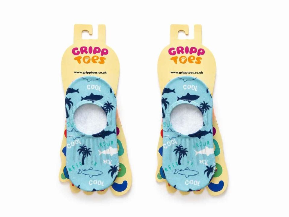 GrippToes Kaymaz Damla Tabanlı Deniz&Havuz Çorabı  U2 Çok Renkli