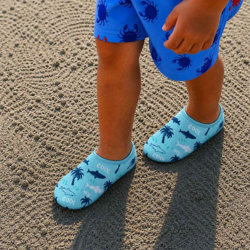 GrippToes Kaymaz Damla Tabanlı Deniz&Havuz Çorabı  U2 Çok Renkli