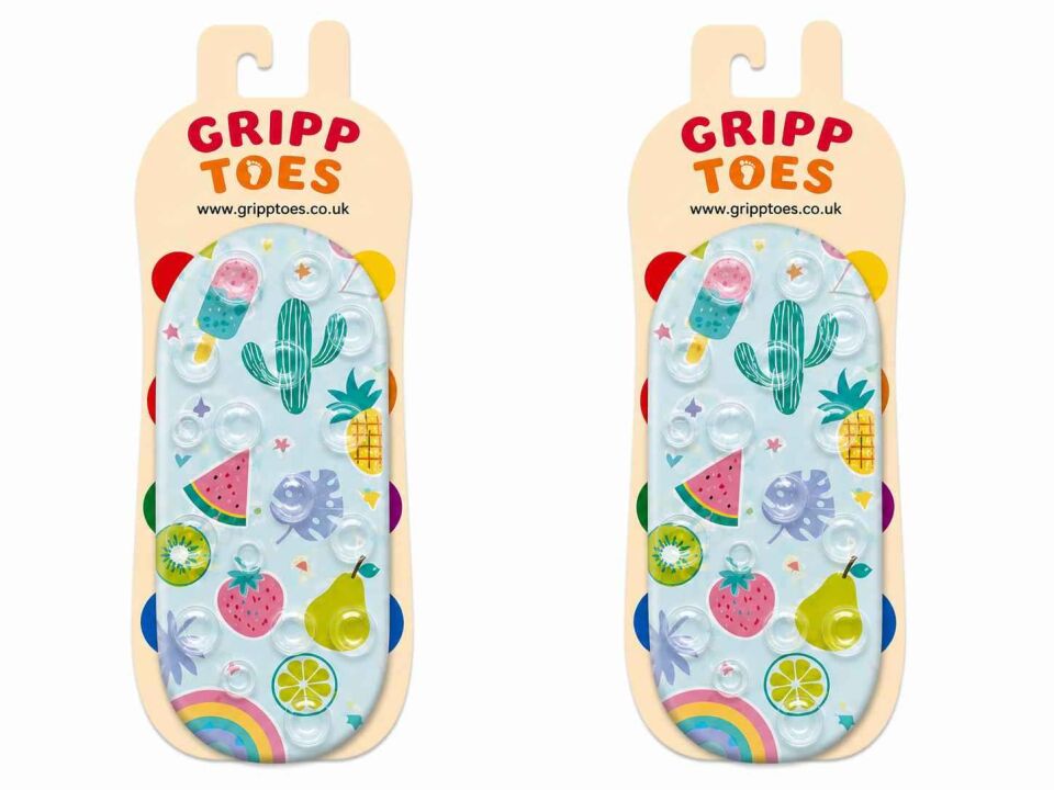 GrippToes Kaymaz Damla Tabanlı Deniz&Havuz Çorabı  V1 Çok Renkli