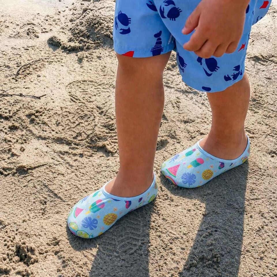 GrippToes Kaymaz Damla Tabanlı Deniz&Havuz Çorabı  V1 Çok Renkli