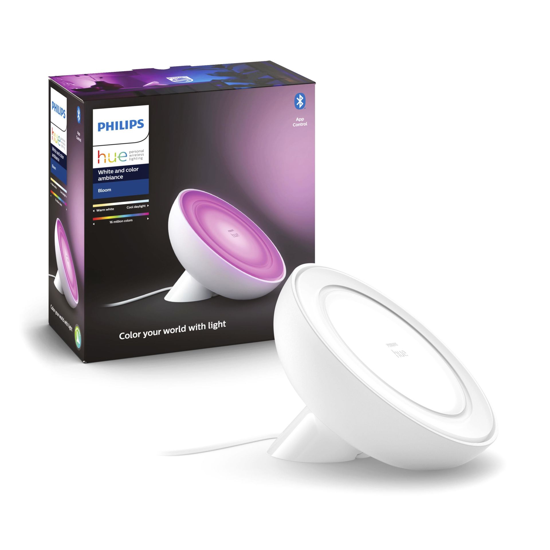 Philips Hue Bloom V4 Beyaz LED Aydınlatma, Bluetooth Özellikli Lamba