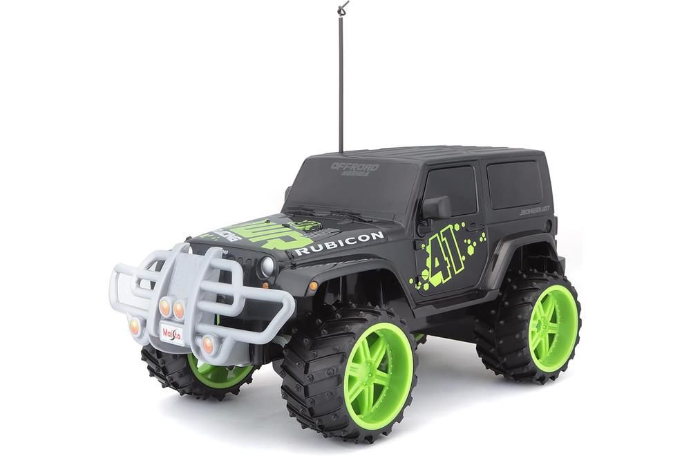 Maisto Tech  Arazi Jeep Wrangler Rubicon, R/C 1:16 2,4 GHz Siyah