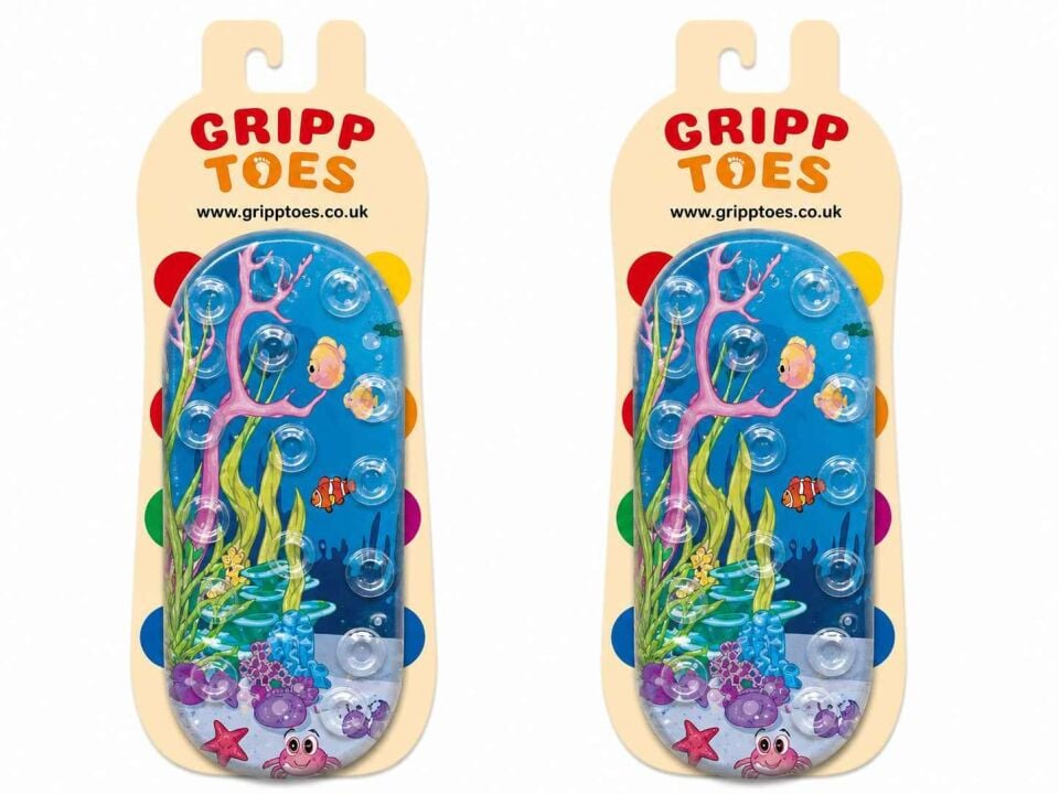 GrippToes Kaymaz Damla Tabanlı Deniz&Havuz Çorabı  X1 Çok Renkli