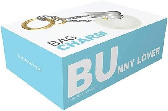 MetalMorphose Tavşan Charm Ponponlu Anahtarlık