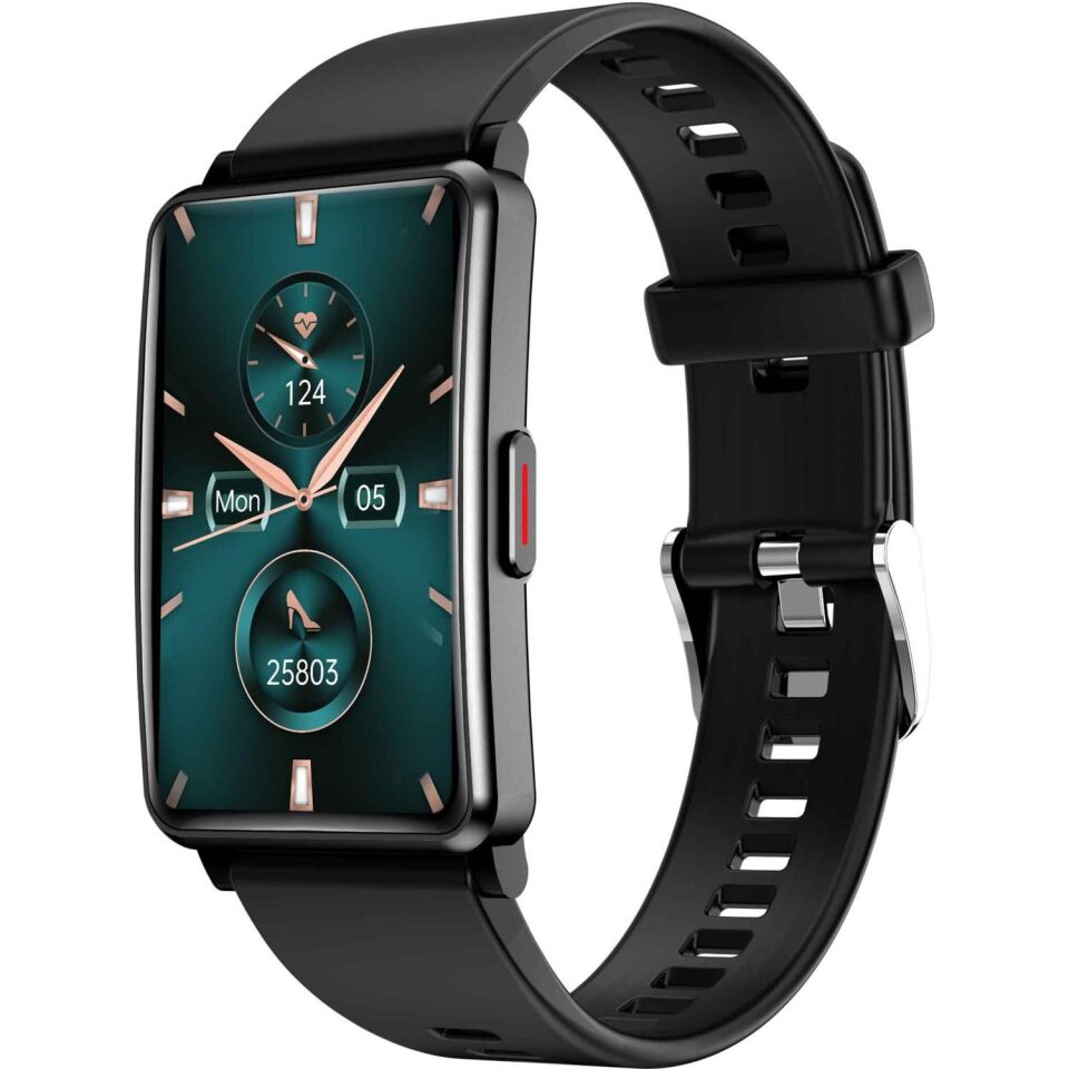 HiFuture FutureFit Evo Geniş HD Ekran Alüminyum Kasa IP68 Akıllı Saat Siyah