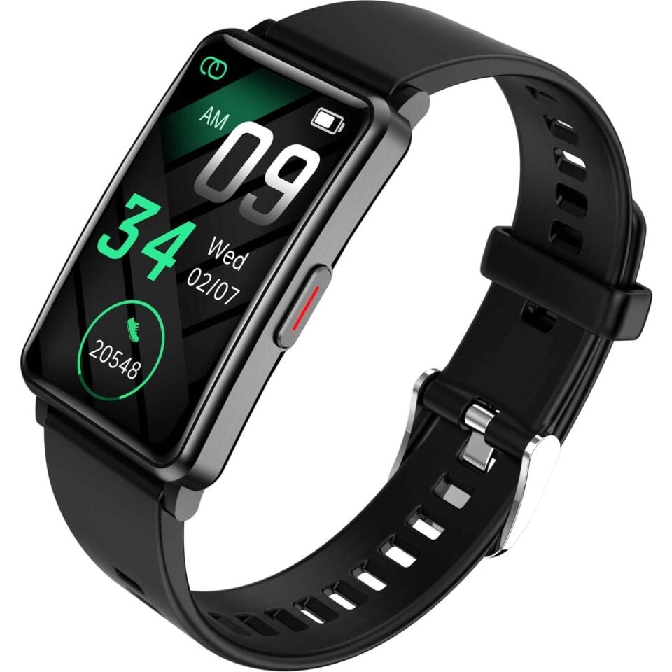 HiFuture FutureFit Evo Geniş HD Ekran Alüminyum Kasa IP68 Akıllı Saat Siyah