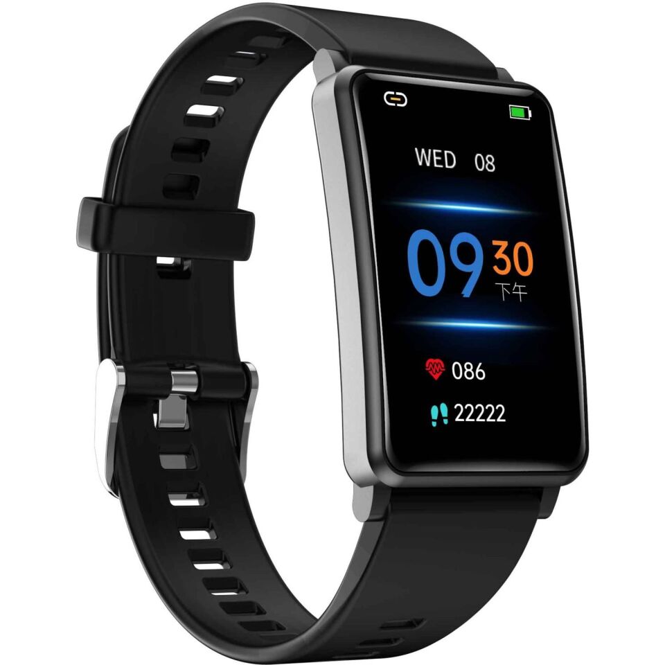 HiFuture FutureFit Evo Geniş HD Ekran Alüminyum Kasa IP68 Akıllı Saat Siyah