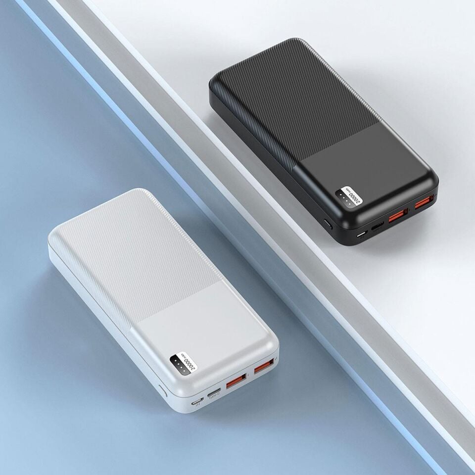 Xipin PX722 Hızlı Şarj Özellikli - LED Işık Göstergeli - Dual USB - Taşınabilir Powerbank 20000 mAh