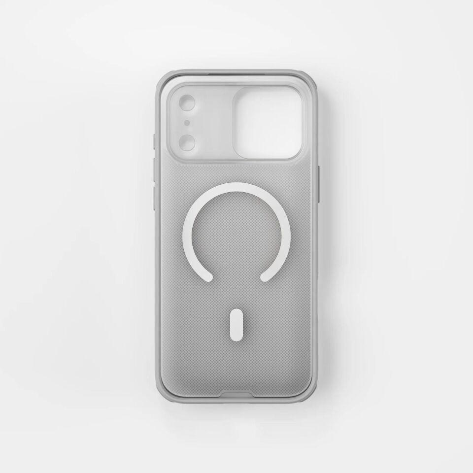 Njoyny Frosted iPhone 18 Pro Max MagSafe Kılıf Beyaz