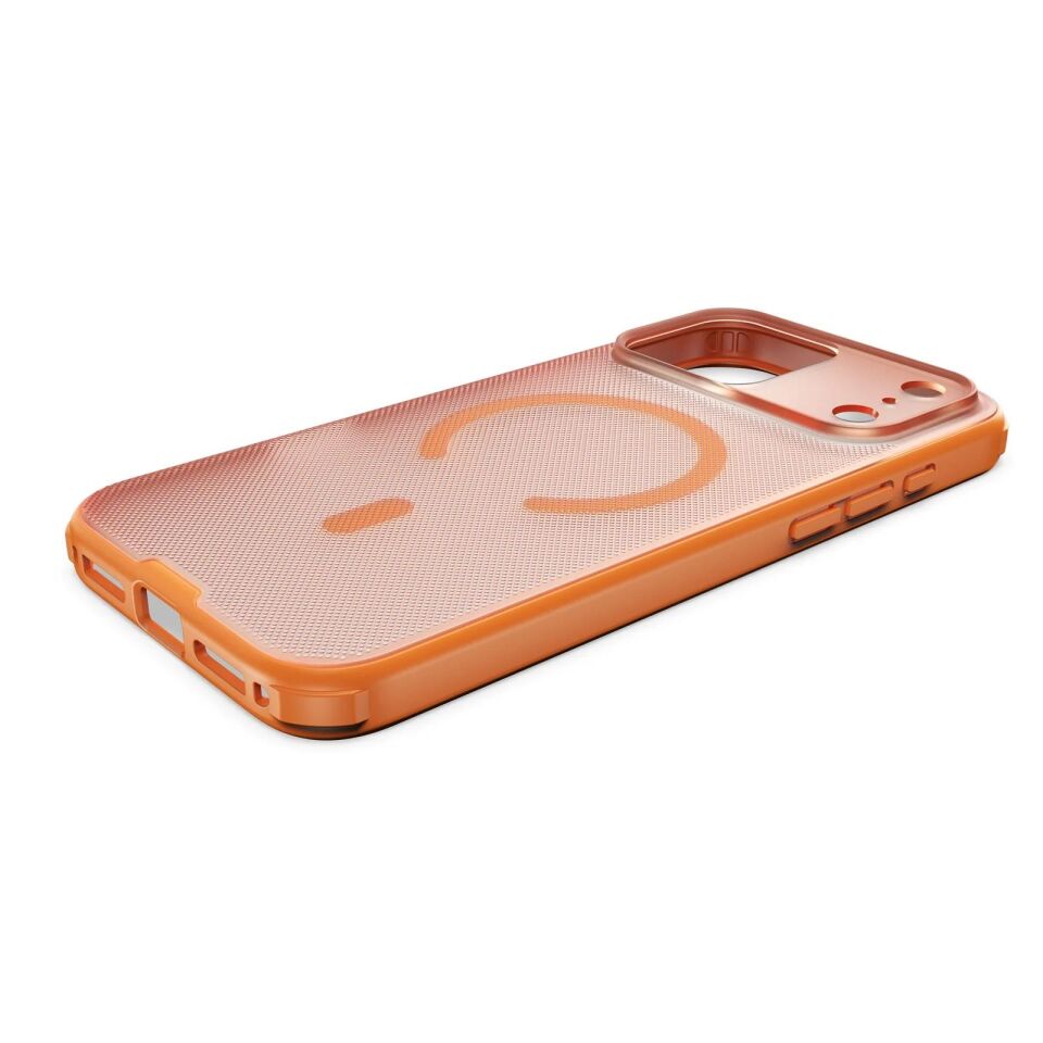 Njoyny Frosted iPhone 18 Pro Max MagSafe Kılıf Turuncu