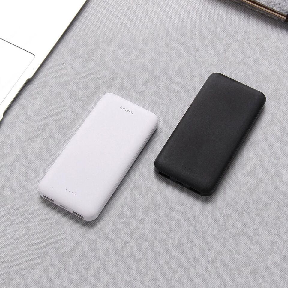 Xipin PX102 Hızlı Şarj Özellikli - LED Göstergeli - Dual USB - Taşınabilir Akıllı Powerbank 10000 mAh Beyaz