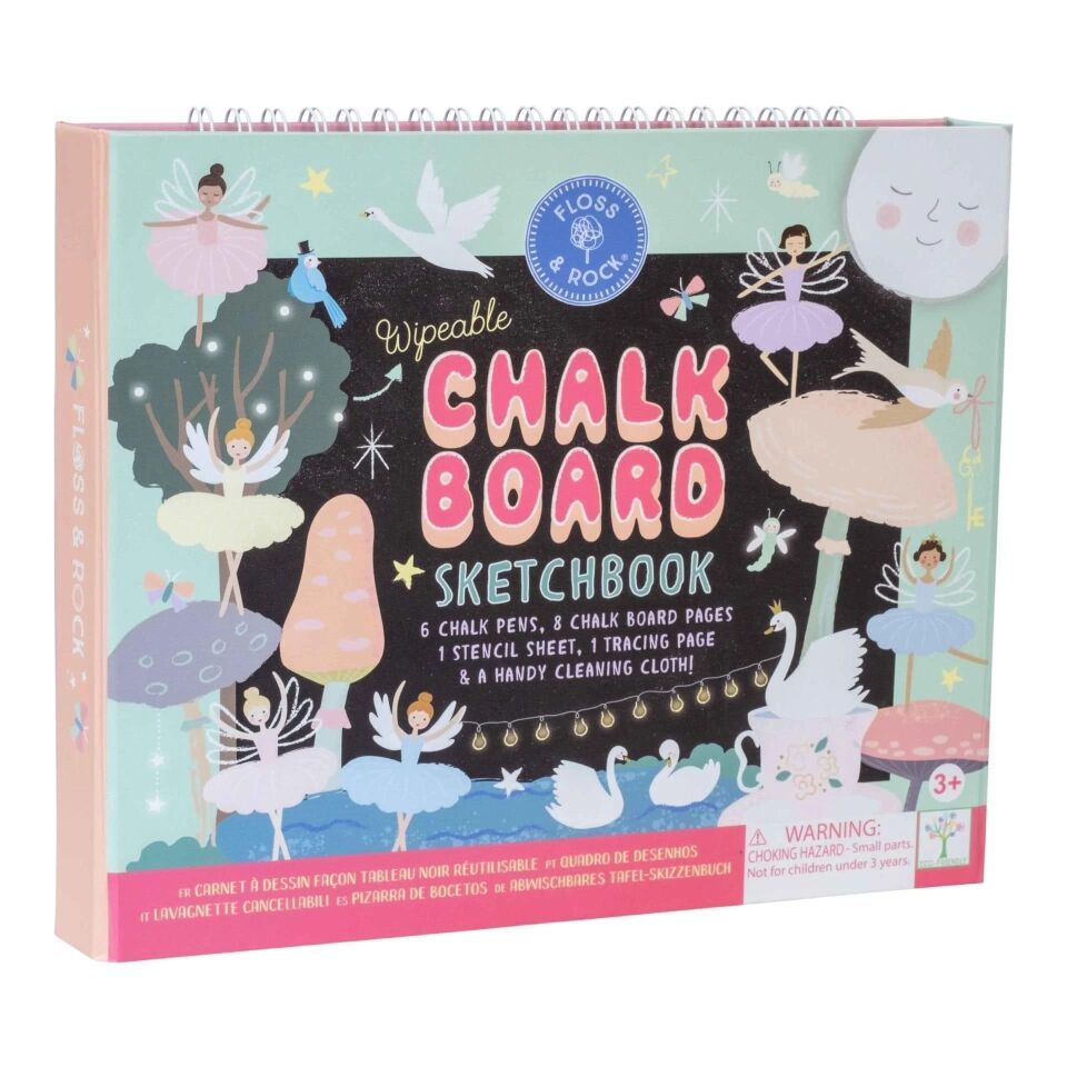 Floss & Rock Chalk Board Eskiz Kitabı Enchanted YENİ