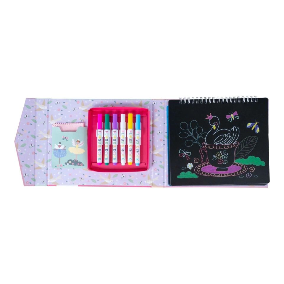 Floss & Rock Chalk Board Eskiz Kitabı Enchanted YENİ