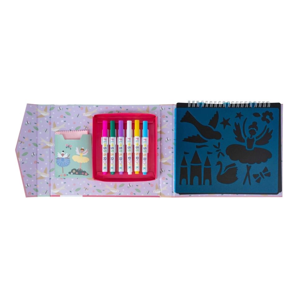 Floss & Rock Chalk Board Eskiz Kitabı Enchanted YENİ