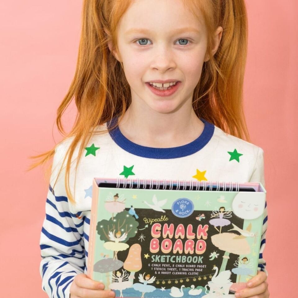 Floss & Rock Chalk Board Eskiz Kitabı Enchanted YENİ