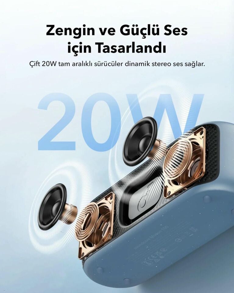 Anker Soundcore Motion 100 Taşınabilir Bluetooth Hoparlör Mavi