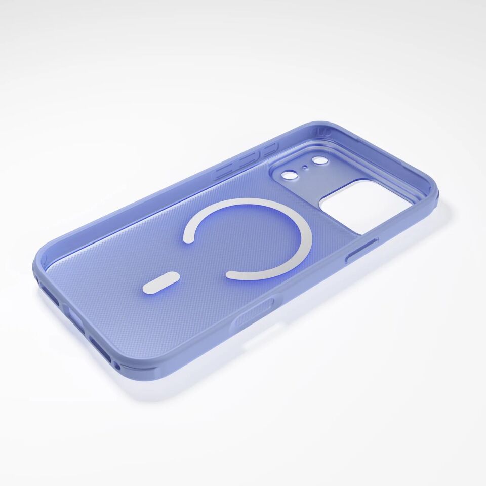 Njoyny Frosted iPhone 18 Pro MagSafe Kılıf Buz Mavisi