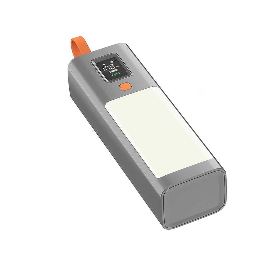 Xipin T134L - Hızlı Şarj - PD 100W - Işıklı - Taşınabilir Powerbank 40000 Mah
