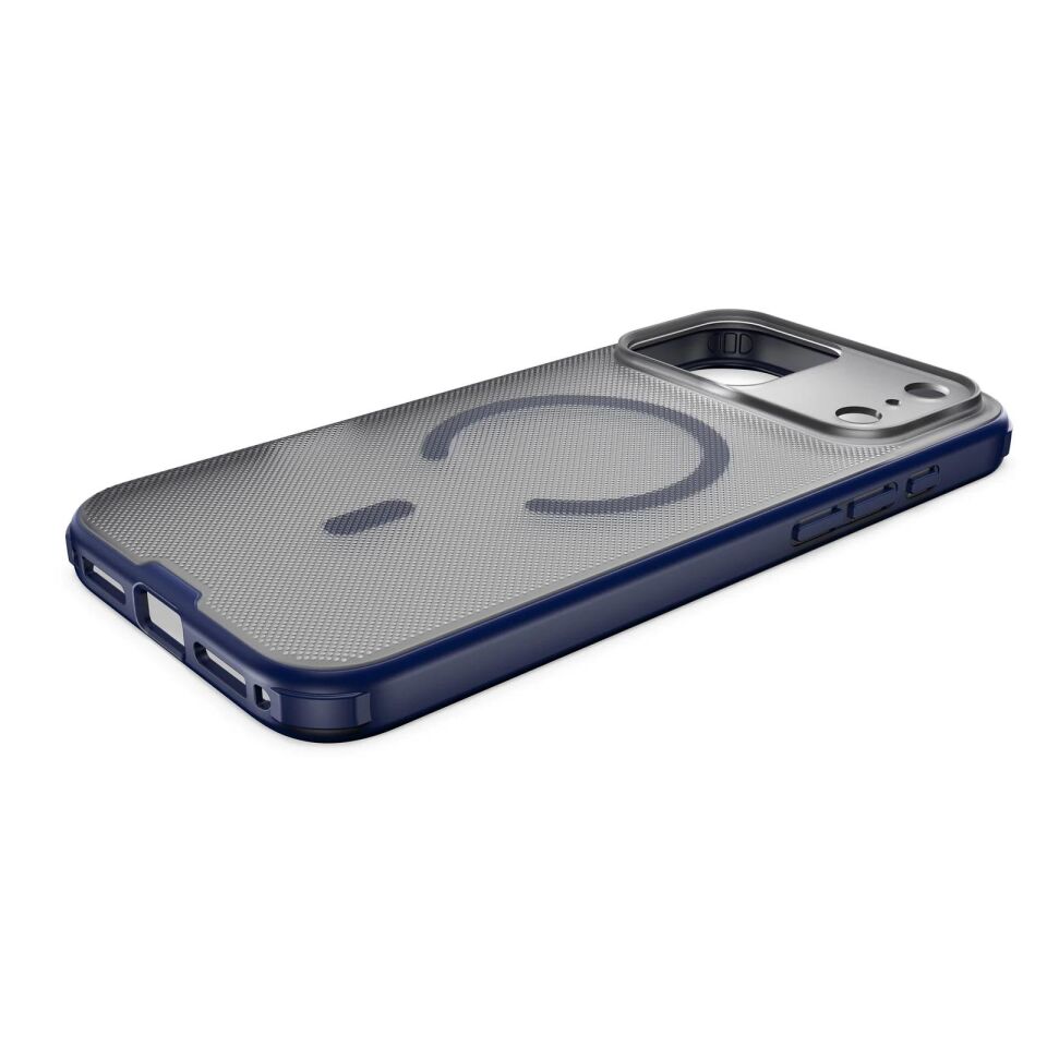 Njoyny Frosted iPhone 18 Pro MagSafe Kılıf Mavi