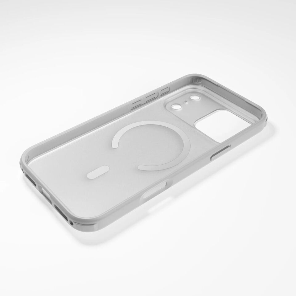 Njoyny Frosted iPhone 18 Pro MagSafe Kılıf Beyaz
