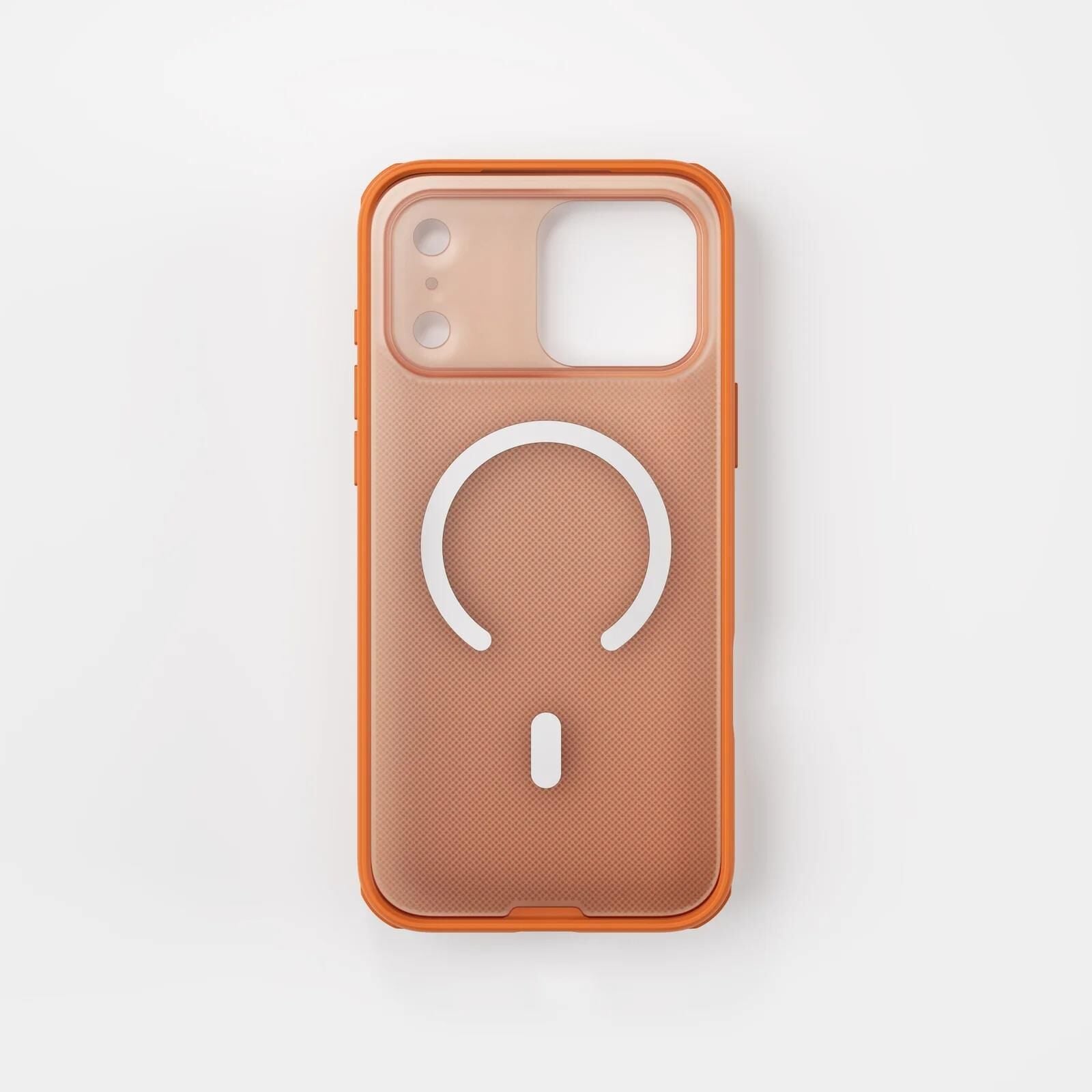Njoyny Frosted iPhone 18 Pro MagSafe Kılıf Turuncu