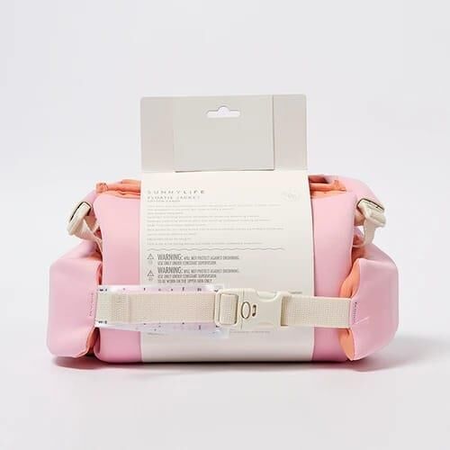 Sunnylife - Çocuk Yüzme Kolluklu Can Yeleği 19-30 KG Pembe