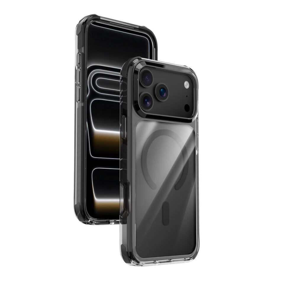 Njoyny Combat TripleLayered iPhone 18 Pro Max MagSafe Kılıf Siyah