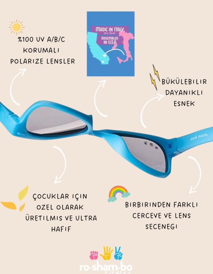 Roshambo Eyewear Breakfast Kahverengi Standart Lens R - Junior  (4-12 Yaş) Çocuk Gözlüğü