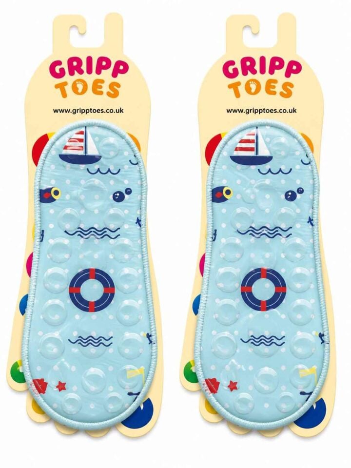 GrippToes Kaymaz Damla Tabanlı Deniz&Havuz Çorabı  S1 Çok Renkli - 24-26