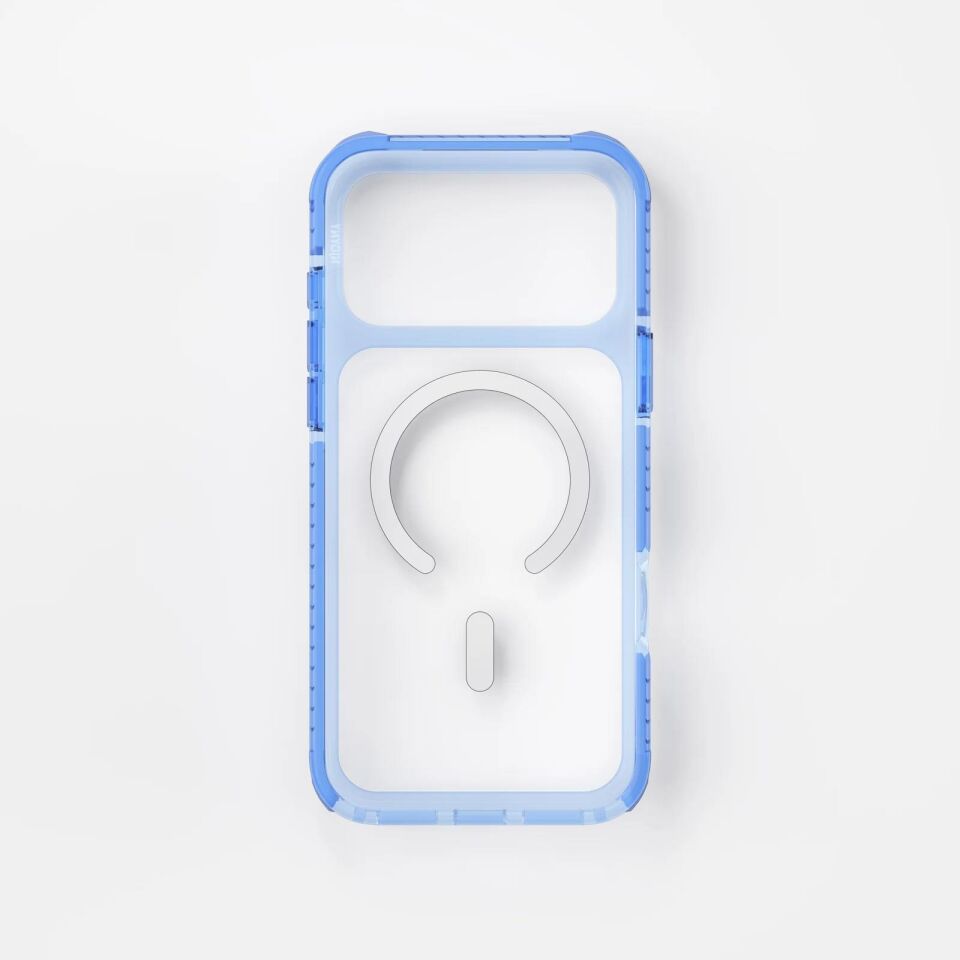 Njoyny Combat TripleLayered iPhone 18 Pro Max MagSafe Kılıf Buz Mavisi