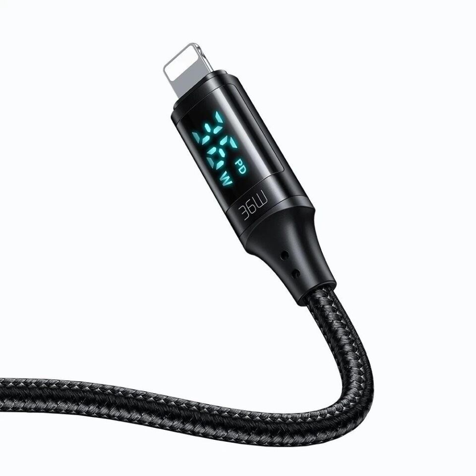 Mcdodo CA-1030 36W Type-C To Lightning Dijital Göstergeli Hızlı Data Şarj Kablosu 1.2 M