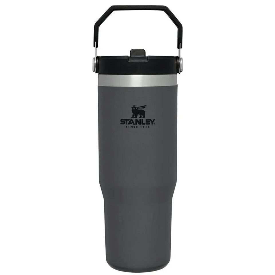 Stanley The Iceflow Flip Straw Pipetli Termos Bardak 0.89 L Füme