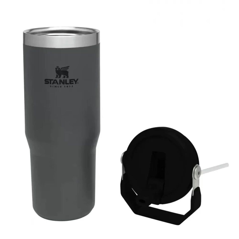 Stanley The Iceflow Flip Straw Pipetli Termos Bardak 0.89 L Füme