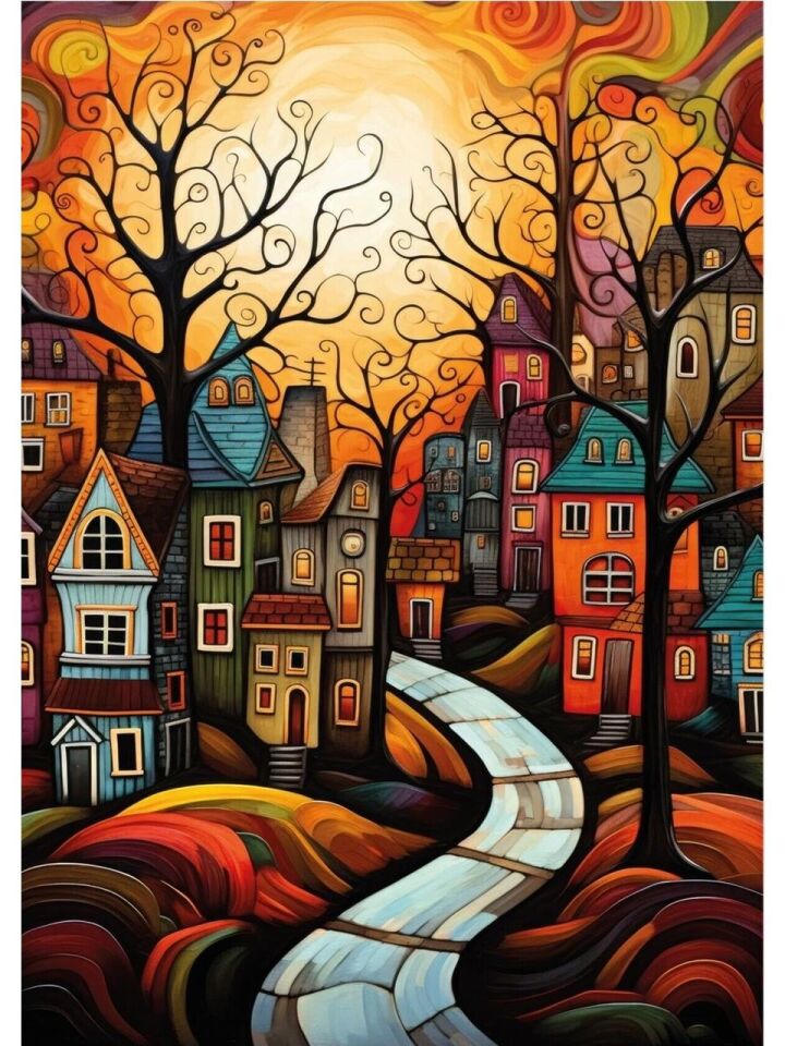 Ks Games Puzzle houses 500 Parça