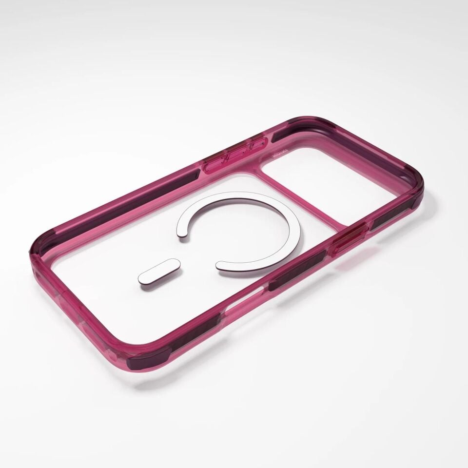 Njoyny Combat TripleLayered iPhone 18 Pro MagSafe Kılıf Bordo