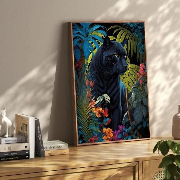 Ks Games Puzzle Black Panther With A Tropical 500 Parça